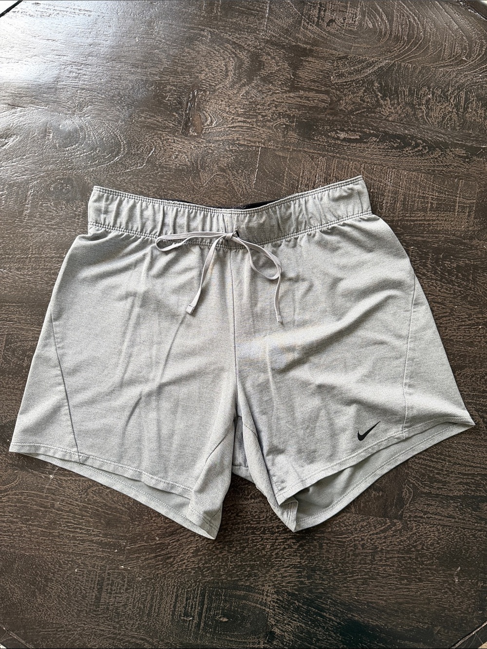 Nike Women's Light Gray Athletic Drawstring Shorts